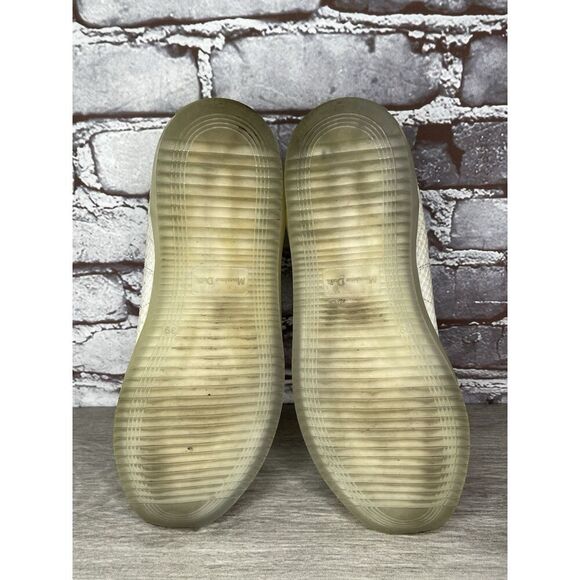 Massimo Dutti White Leather Snake Skin Embossed Trainers Shoes Women Sz 39EU/8.5 - Picture 6 of 16